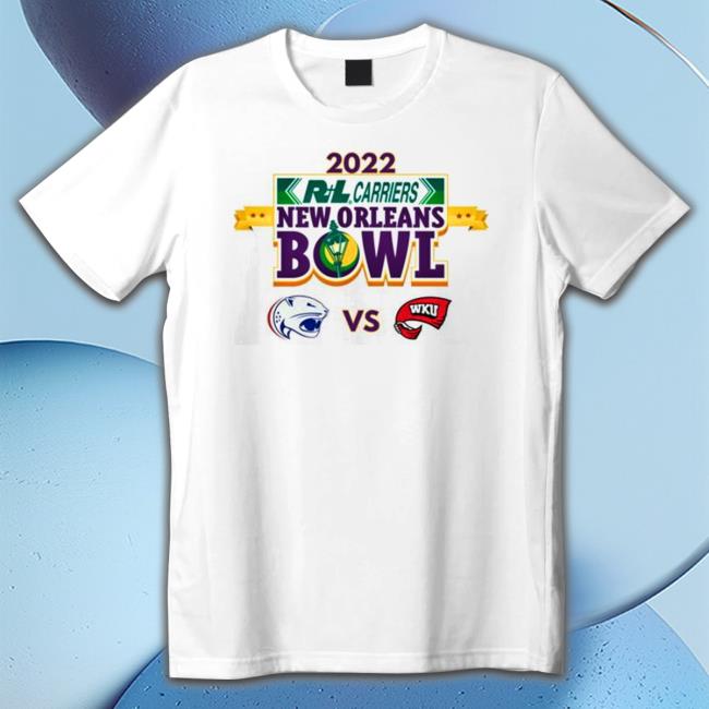 Official South Alabama Vs Western Kentucky 2022 R+l Carriers ​new Orleans Bowl Matchup Shirt