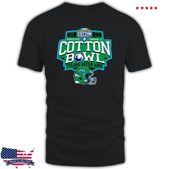 2023 Goodyear Cotton Bowl Tulane Green Wave Shirt Hoodies