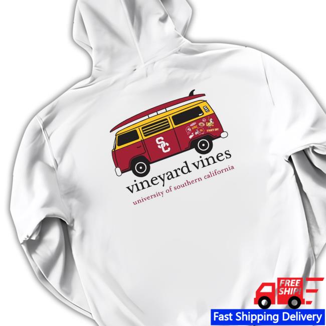 USC Trojans Men's Vineyard Vines White Travel Sweatshirt Official USC Trojans Men's Vineyard Vines White Travel Shirt