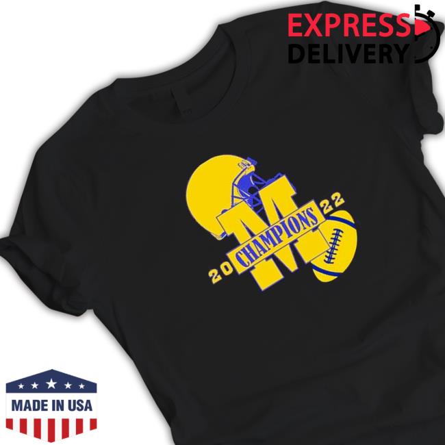 Official Michigan Wolverines Helmets 2022 Champions Hooded Sweatshirt