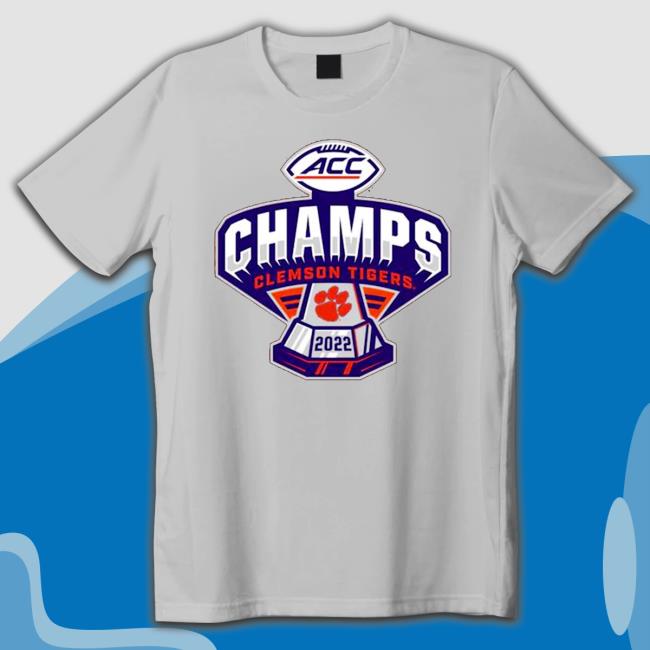 Clemson Tigers 2022 Acc Football Conference Champions Locker Room Premium T-Shirt
